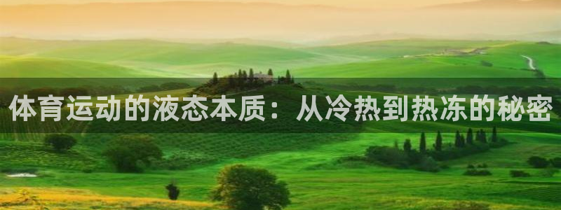 3377体育官方正版app集团官网网址:体育运动的液态本质: